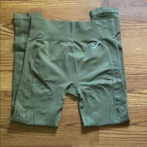 Gym shark olive leggings size small